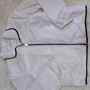 Closet Closing Sale-Three Hearts White Lightweight Jacket